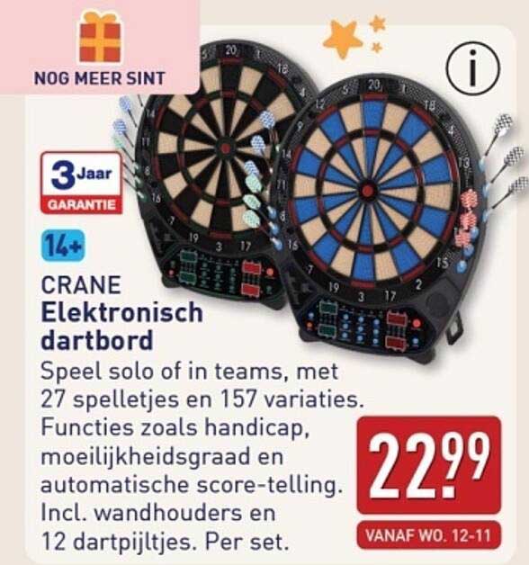 CRANE Elektronisch dartbord