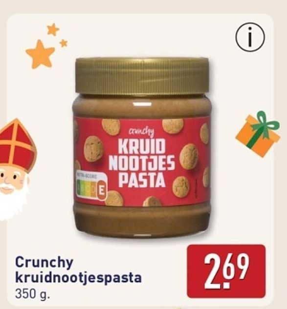 Crunchy kruidnootjespasta 350 g.