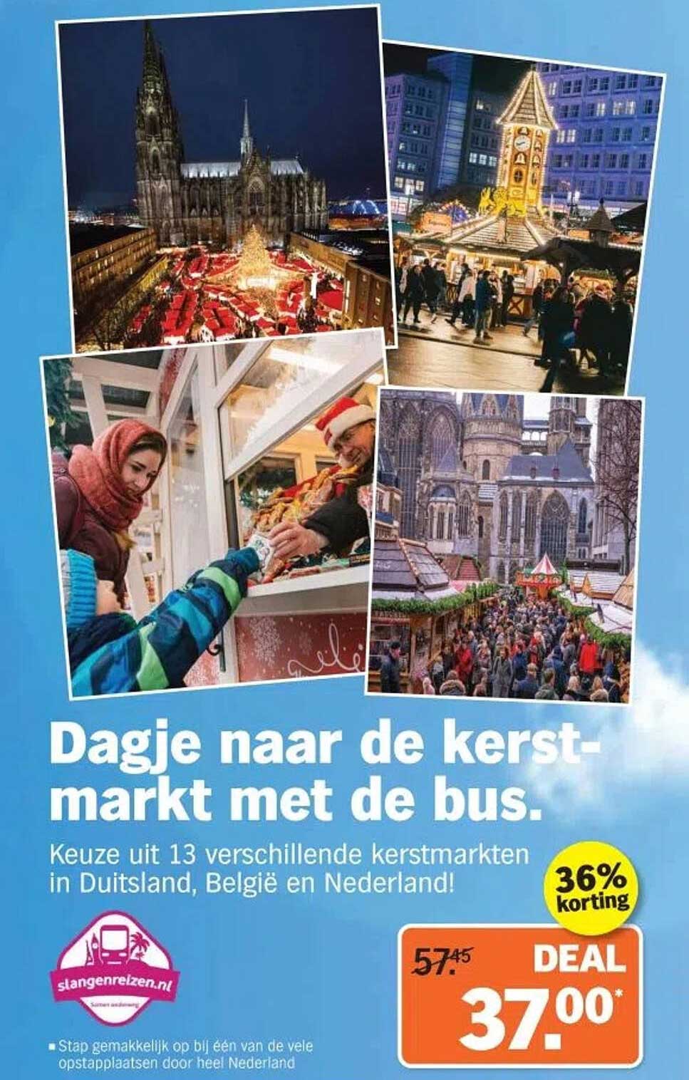 Dagje naar de kerstmarkt met de bus.