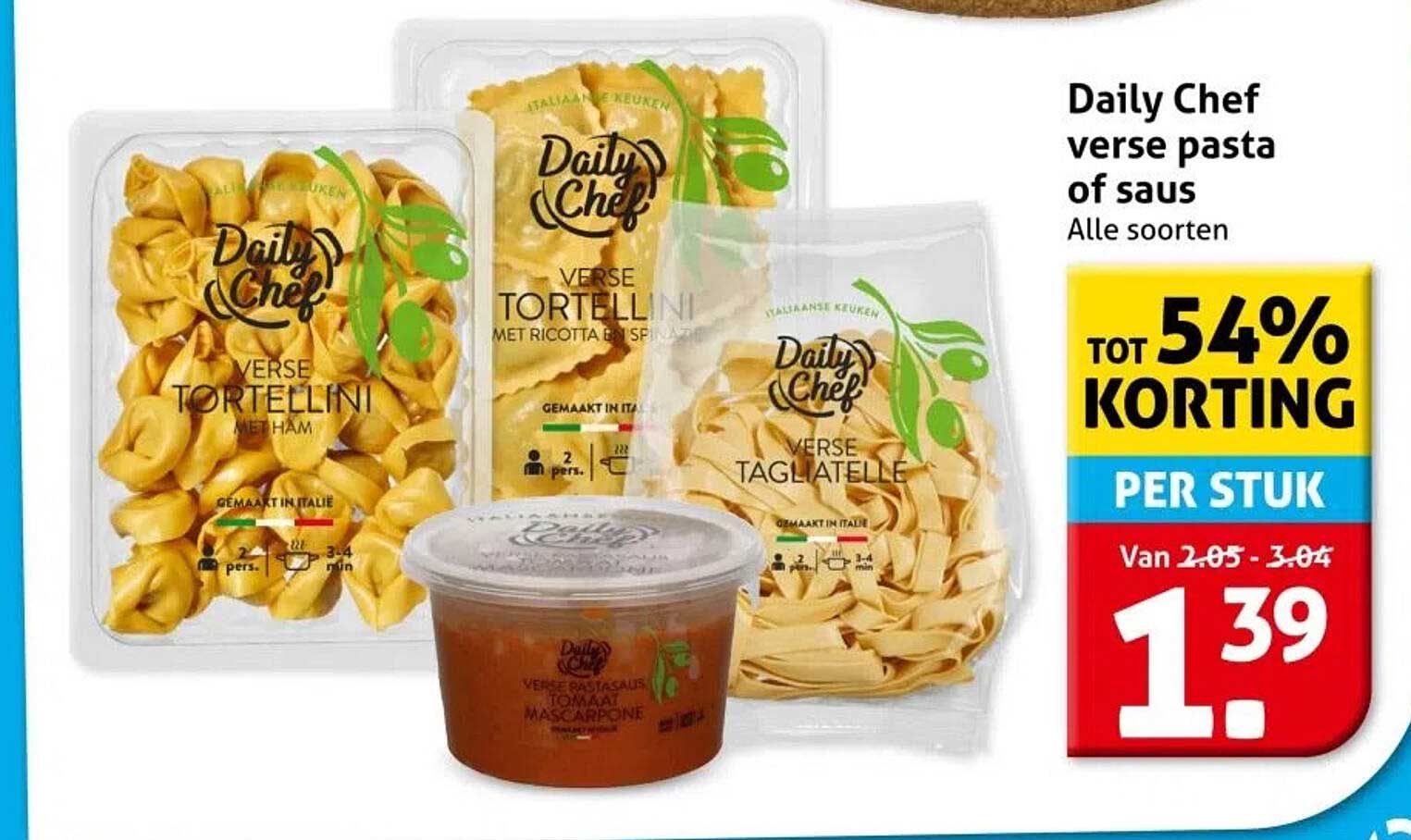 Daily Chef verse pasta of saus