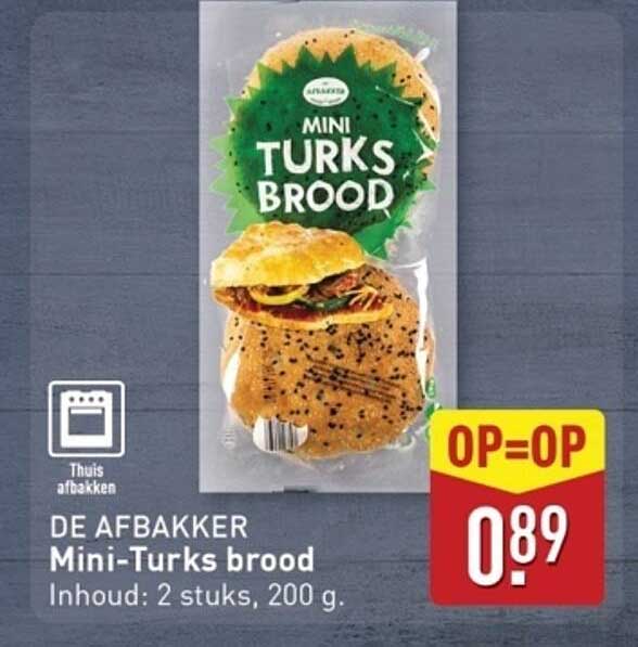 De Afbakker Mini-Turks brood