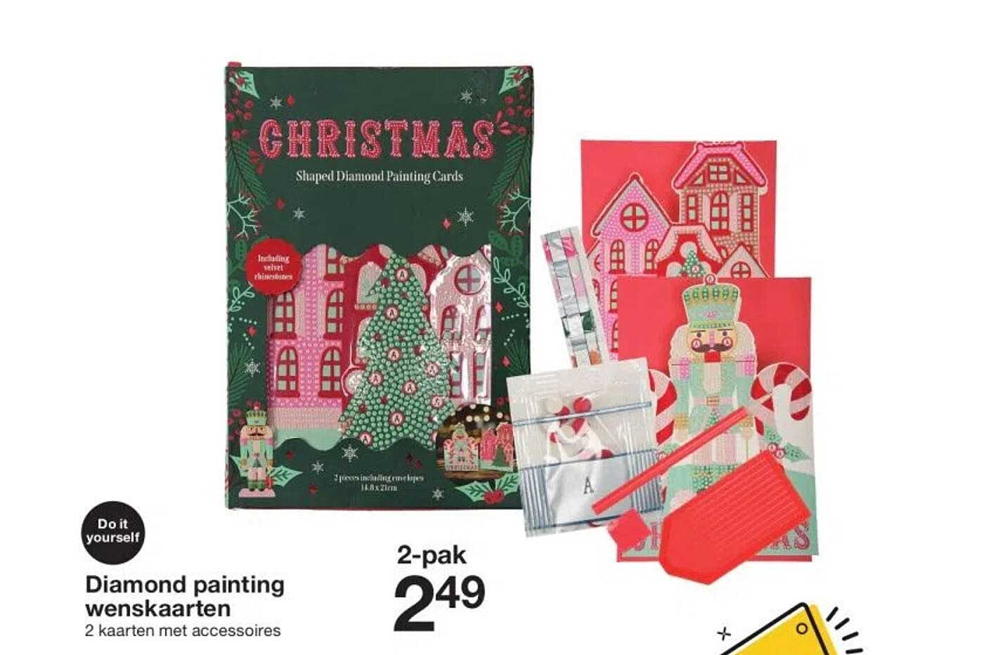 Diamond painting wenskaarten