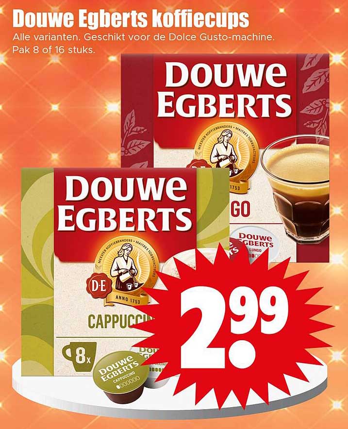 Douwe Egberts koffiecups