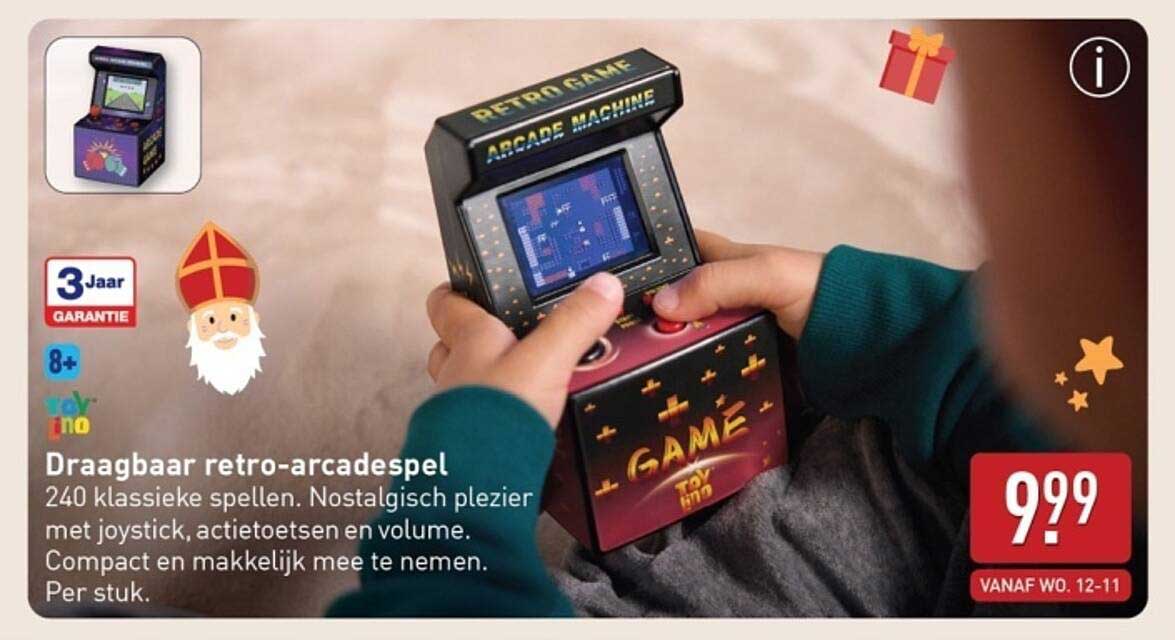 Draagbaar retro-arcadespel