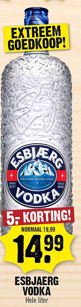 ESBJÆRG VODKA Hele liter