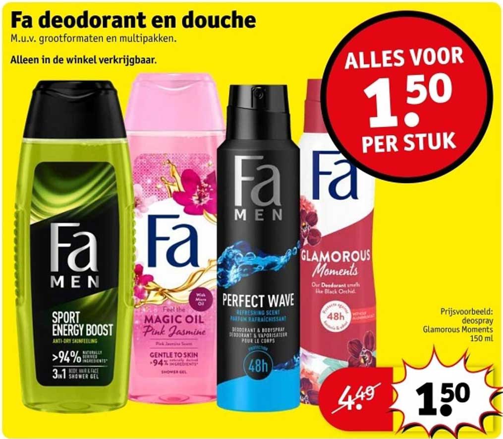 Fa deodorant en douche