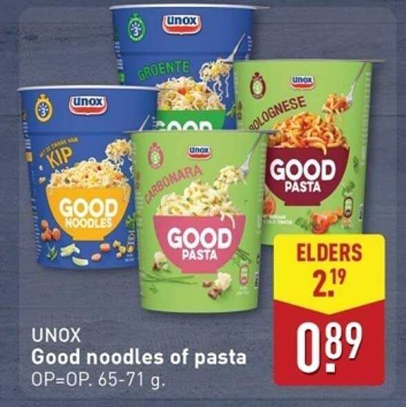 Good noodles of pasta