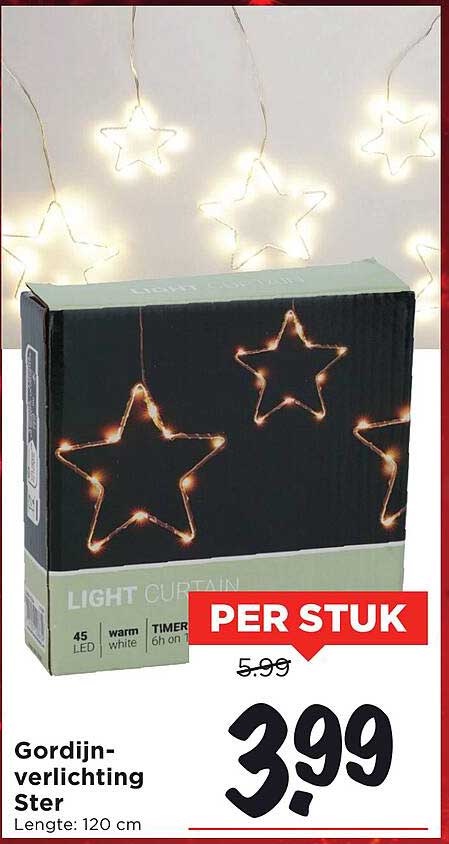 Gordijnverlichting Ster