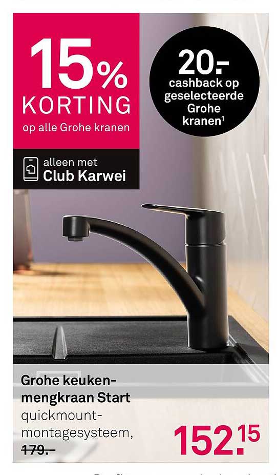 Grohe keukenmengkraan Start