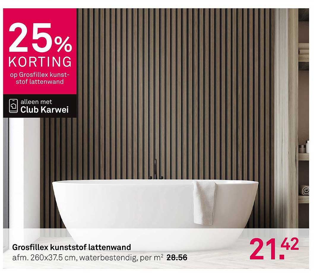 Grosfillex kunststof lattenwand