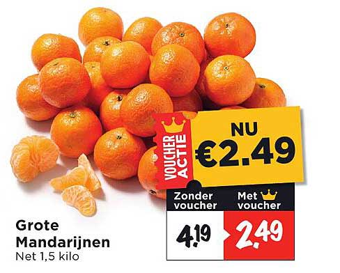 Grote Mandarijnen Net 1,5 kilo