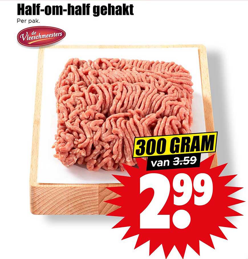 Half-om-half gehakt