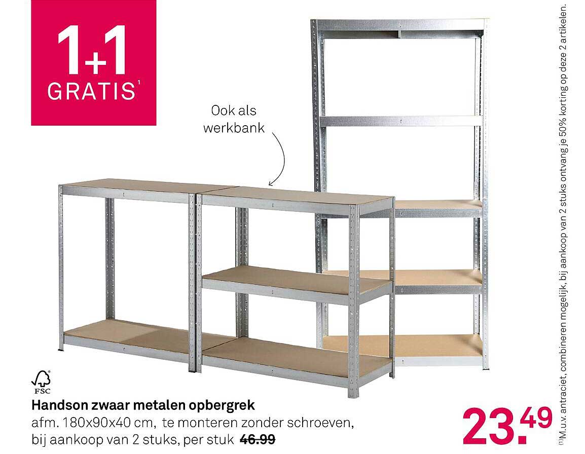 Handson zwaar metalen opbergrek