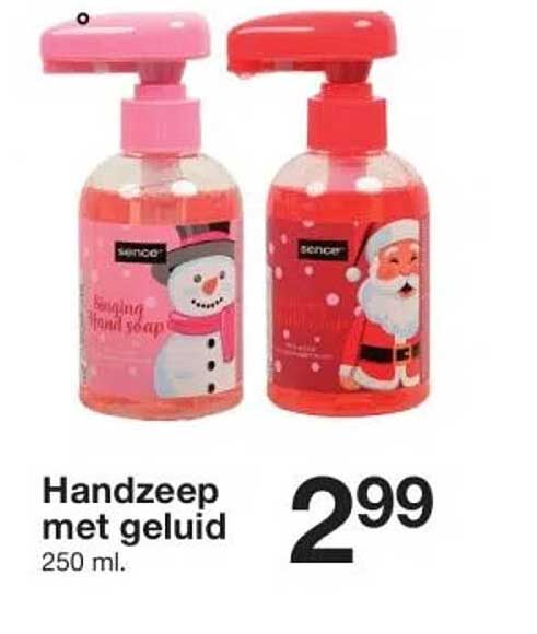 Handzeep met geluid