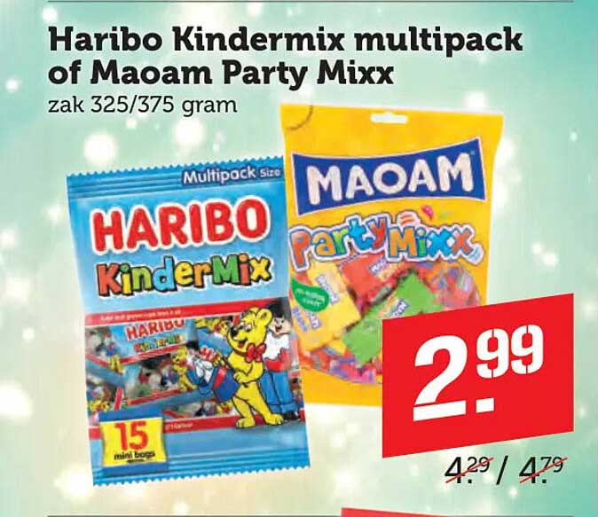 Haribo Kindermix multipack of Maoam Party Mixx