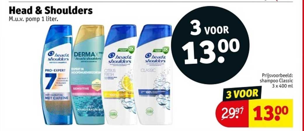 Head & Shoulders M.u.v. pomp 1 liter