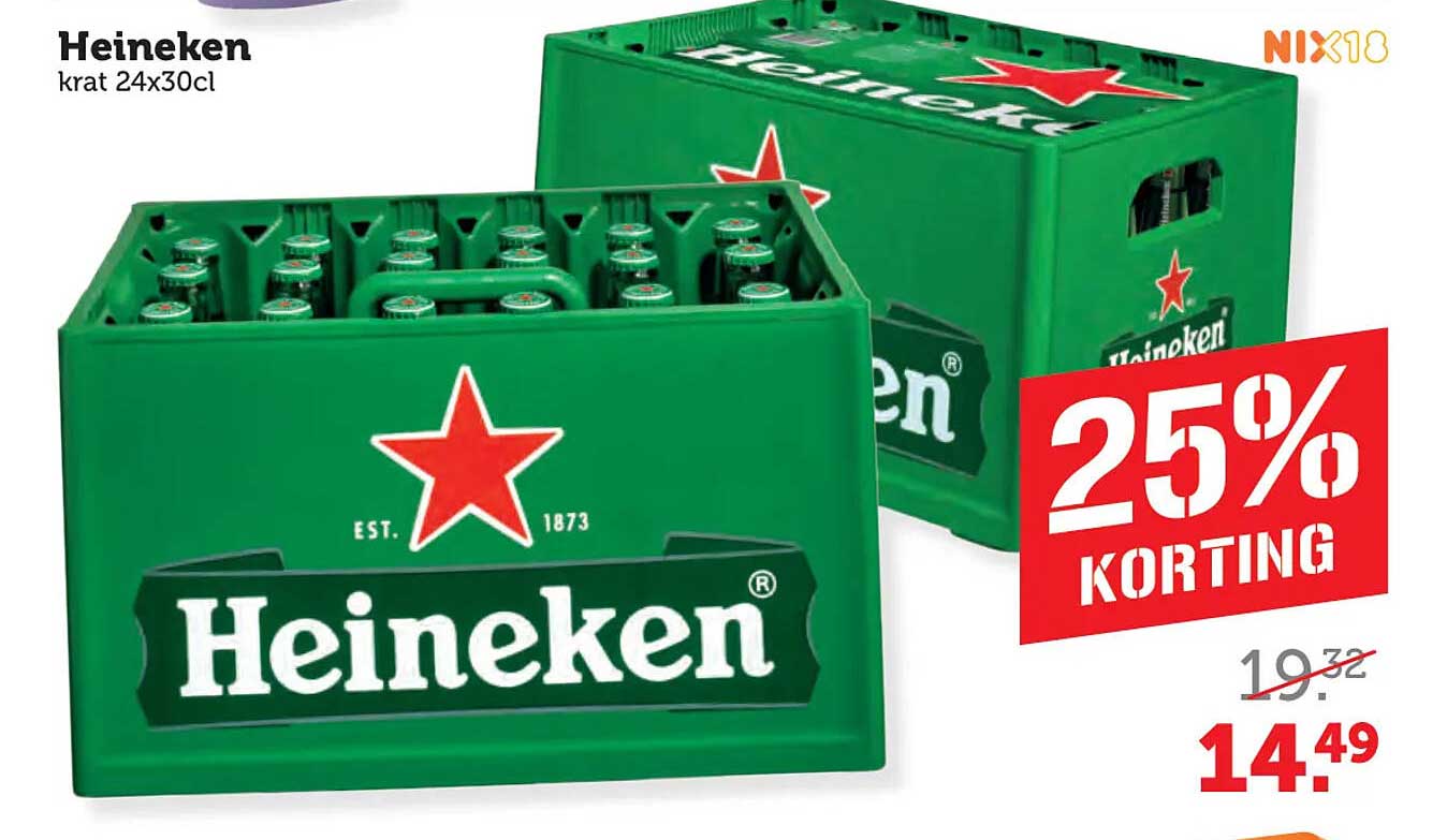 Heineken krat 24x30cl