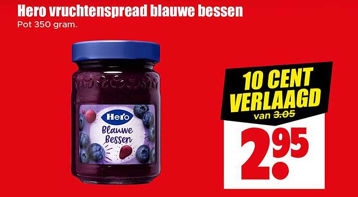 Hero vruchtenspread blauwe bessen