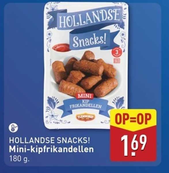 HOLLANDSE SNACKS! Mini-kipfrikandellen