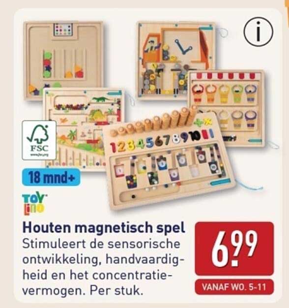 Houten magnetisch spel