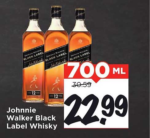 Johnnie Walker Black Label Whisky 700 ML