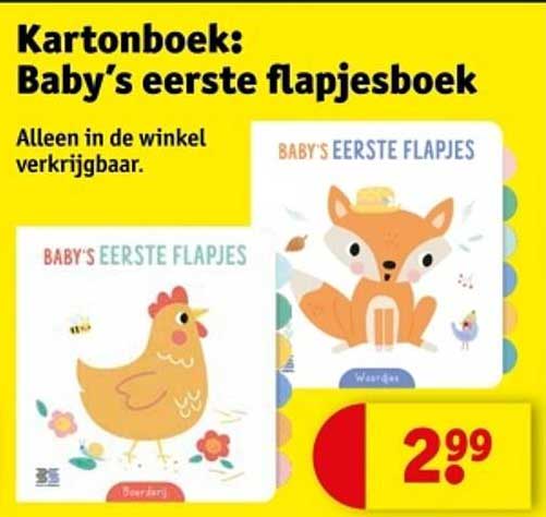 Kartonnen boek: Baby's eerste flapjesboek