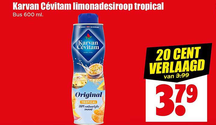 Karvan Cévitam limonadesiroop tropical