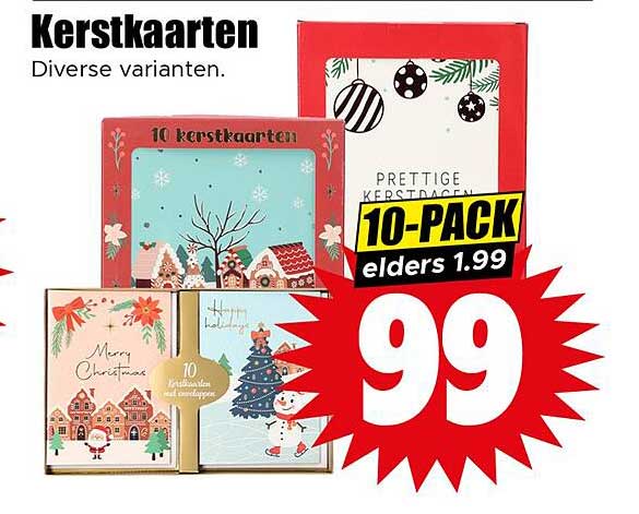 Kerstkaarten 10-Pack