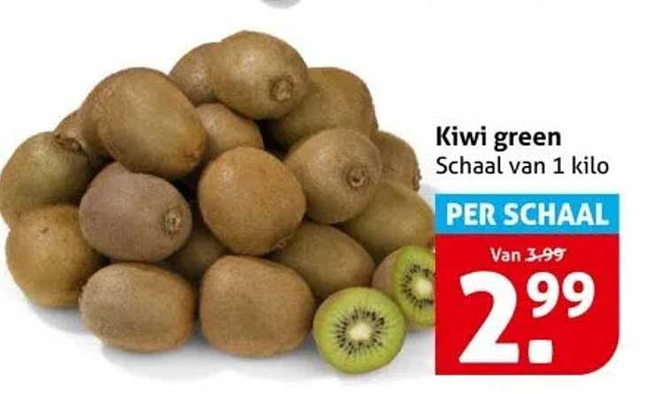 Kiwi green Schaal van 1 kilo