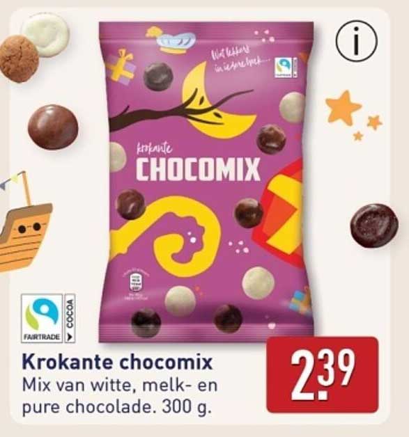 Krokante chocomix