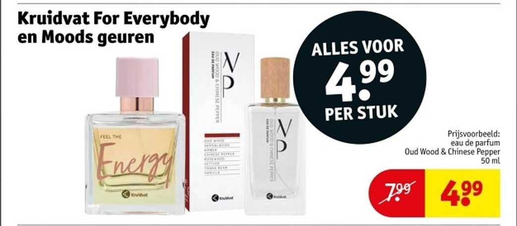Kruidvat For Everybody en Moods geuren