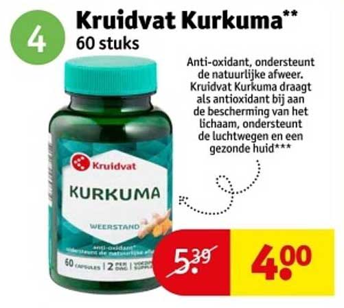 Kruidvat Kurkuma** 60 stuks