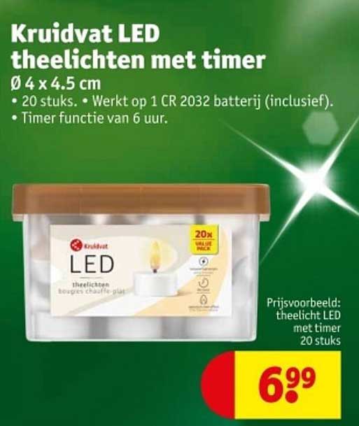 Kruidvat LED theelichten met timer