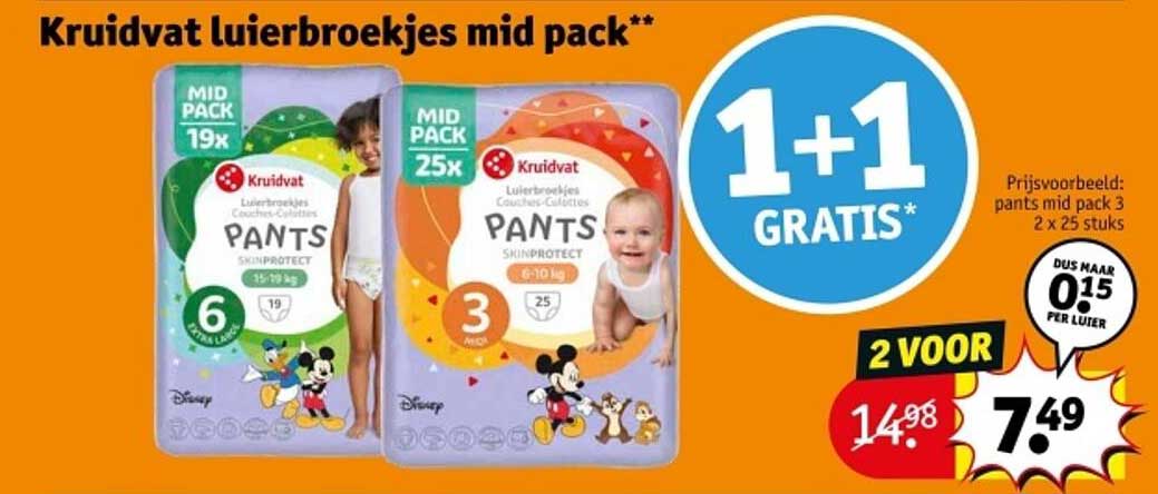 Kruidvat luierbroekjes mid pack**