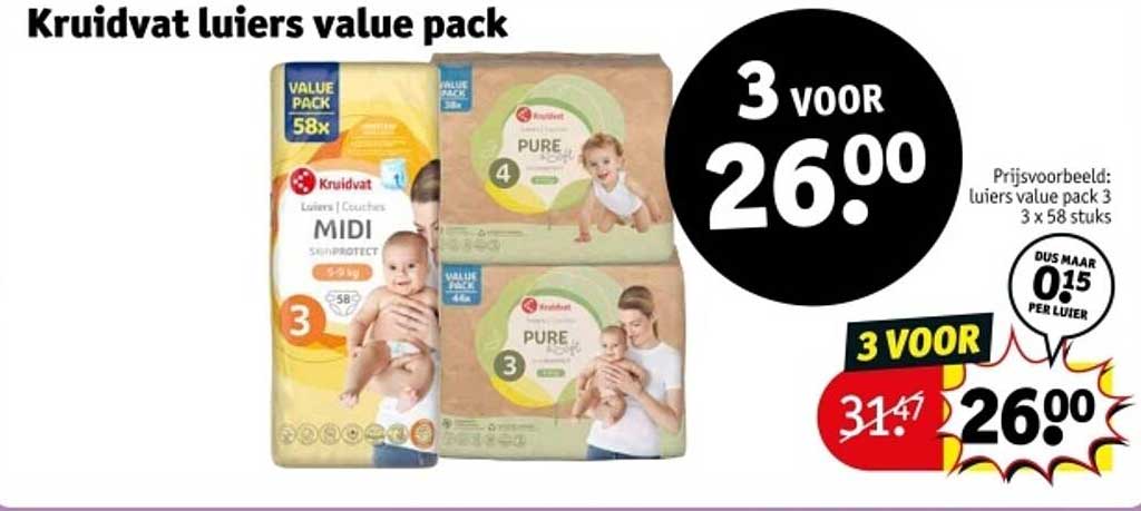 Kruidvat luiers value pack