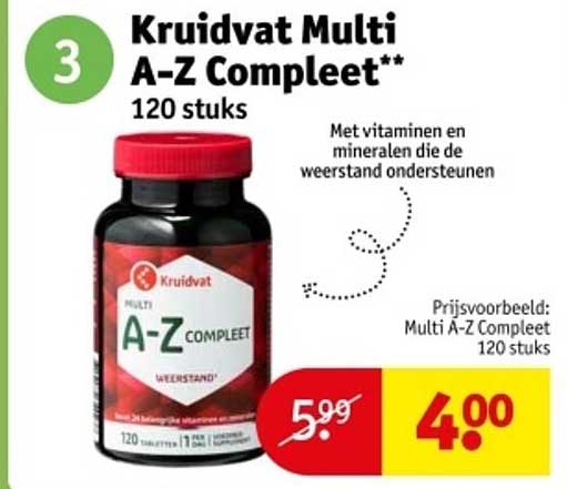 Kruidvat Multi A-Z Compleet 120 stuks