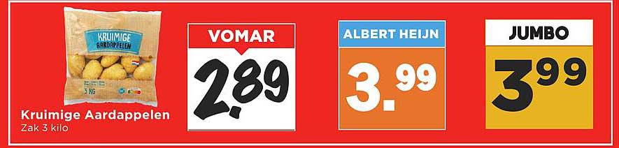 Kruimige Aardappelen Zak 3 kilo