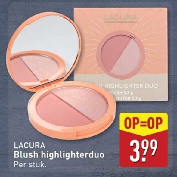 LACURA Blush highlighterduo Per stuk.