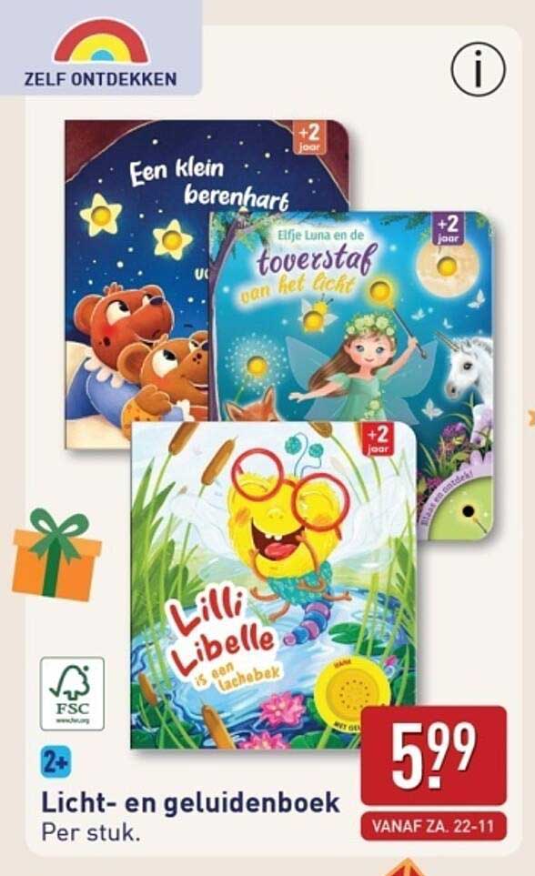 Licht- en geluidenboek per stuk.