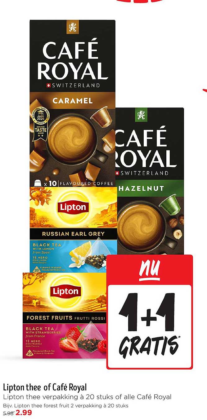 Lipton thee of Café Royal