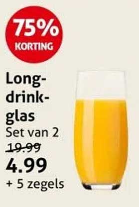 Longdrinkglas Set van 2