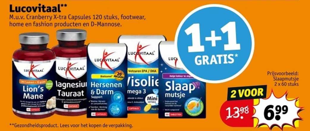 Lucovitaal** M.u.v. Cranberry X-tra Capsules 120 stuks, footwear, home en fashion producten en D-Mannose.