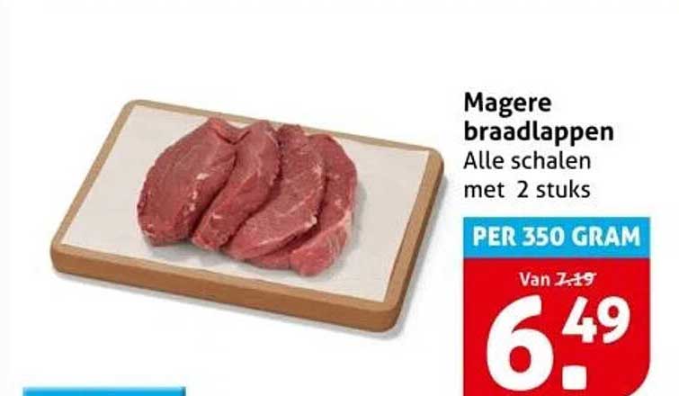 Magere braadlappen