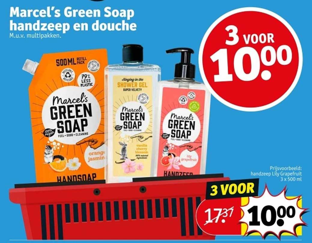 Marcel’s Green Soap handzeep en douche