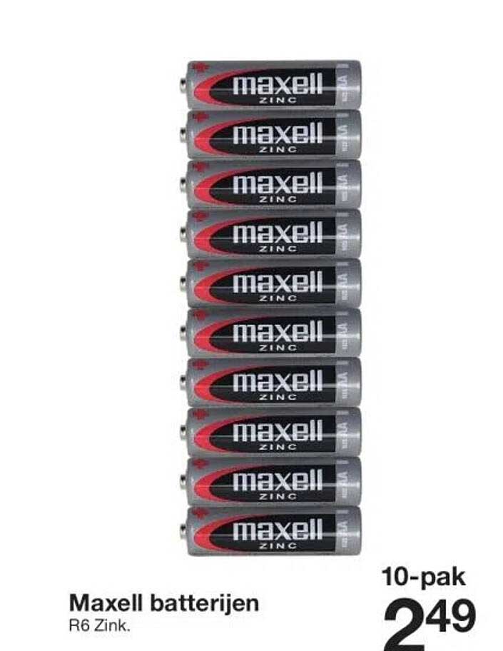 Maxell batterijen R6 Zink