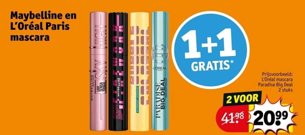 Maybelline en L’Oréal Paris mascara