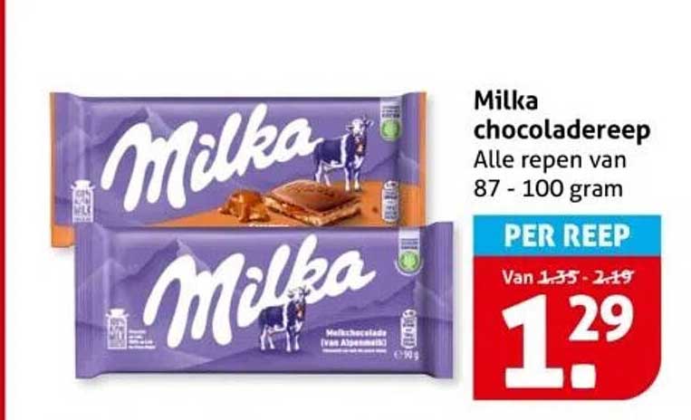 Milka chocoladereep