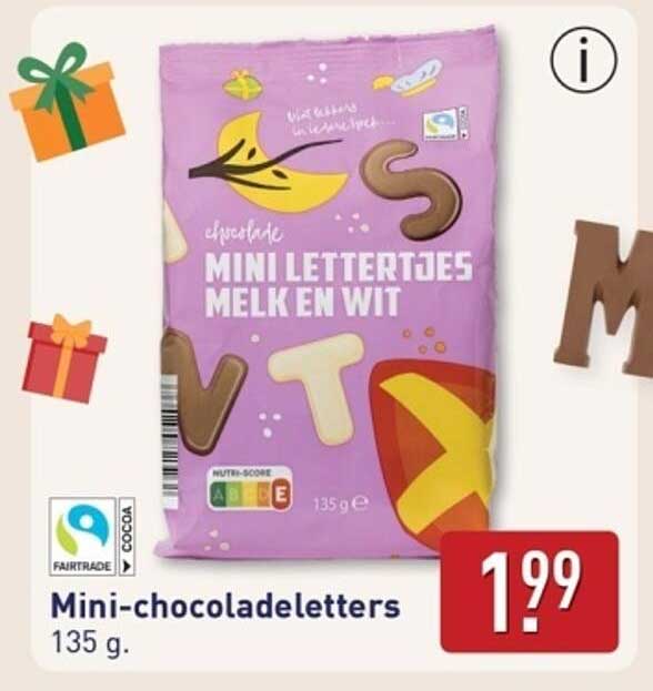 Mini-chocoladeletters