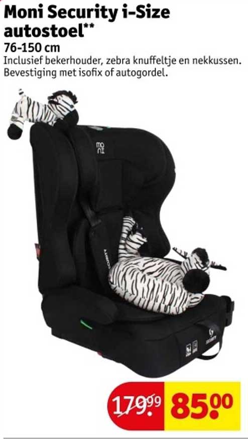 Moni Security i-Size autostoel** 76-150 cm