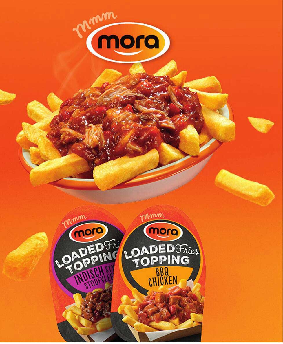 Mora Loaded Fries Topping - Indisch Style Stoofvlees en BBQ Chicken
